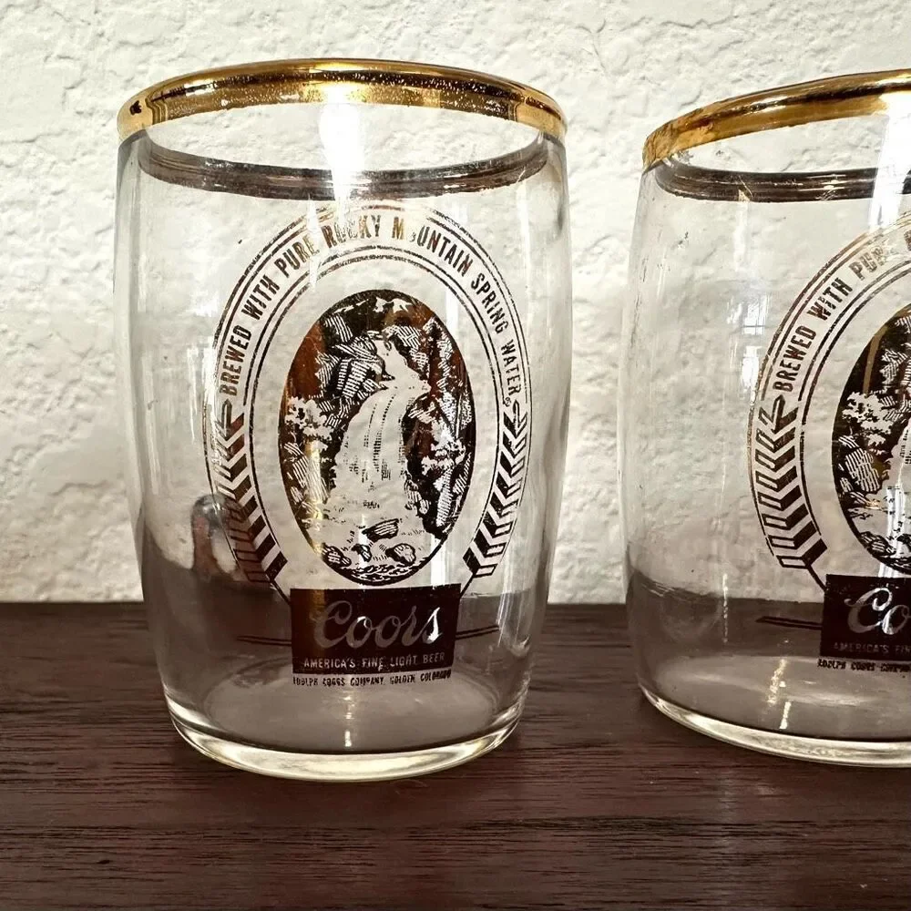 Coors set of 4 beer tasting glasses